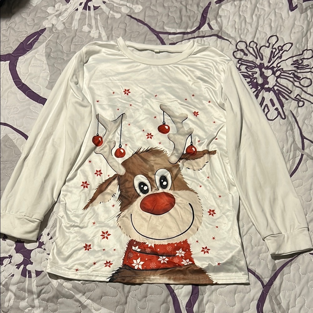 Festive Reindeer Long Sleeve Shirt